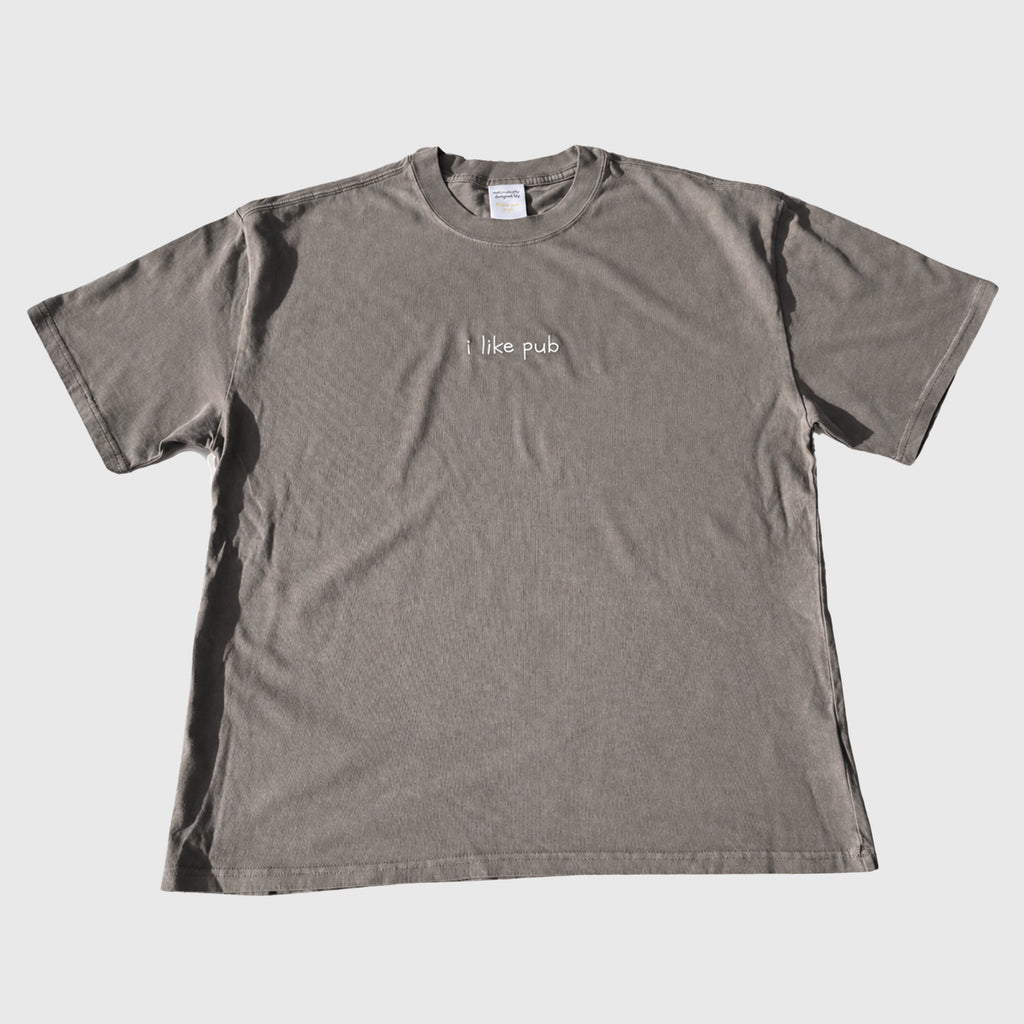 i like pub tee (charcoal grey)