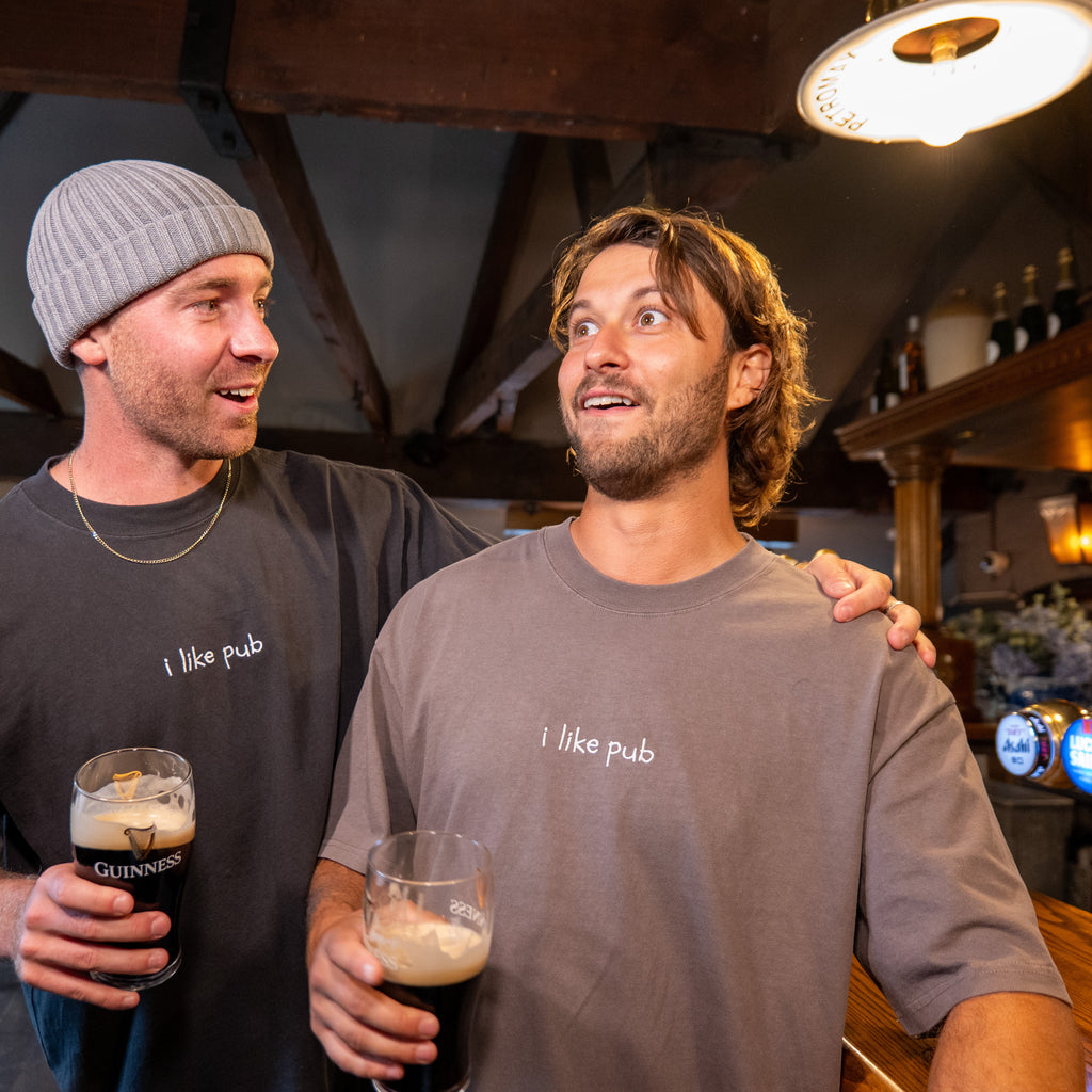 i like pub tee (charcoal grey)