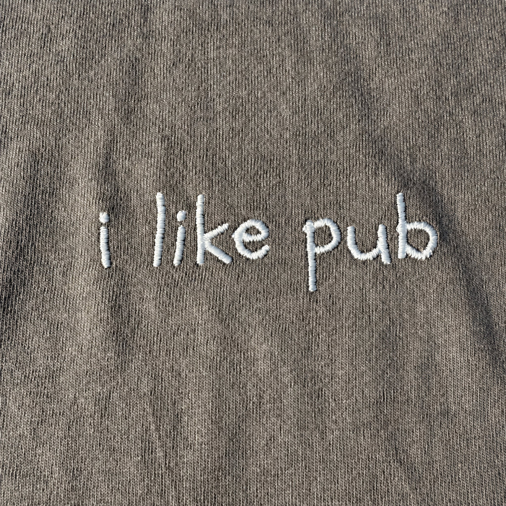 i like pub tee (charcoal grey)